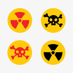 Prohibition signs set oil industry production vector yellow red warning danger symbol forbidden safety information and protection no allowed caution information.