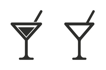 Cocktail - vector icon.