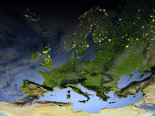 Europe on planet Earth