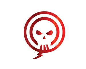 Modern Skeleton And Lightning Bubble