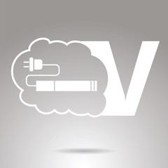 Fototapeta premium Electronic cigarette. VAPE symbol, icon.