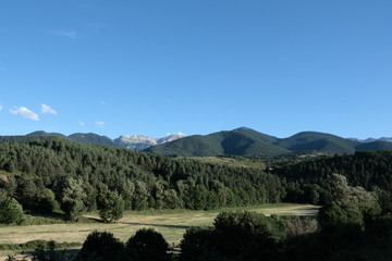 Naklejka premium Paysage des Pyrénées, Cerdagne en catalogne espagnole