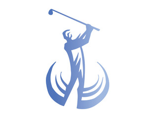 Modern Passionate Golf Athlete Logo
