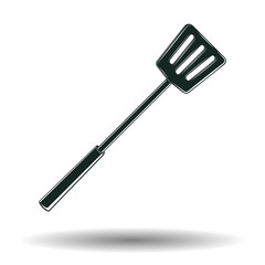 Monochrome BBQ spatula sign