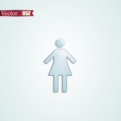 Woman vector icon