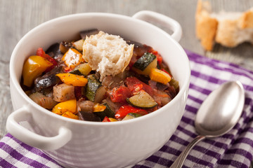 Ratatouille, classic French stew of summer vegetables