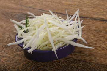 Shredded cabbage