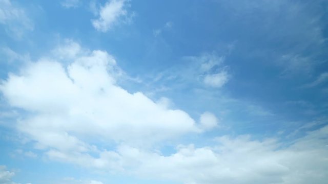 4K 空と雲のタイムラプス　夏　秋　積乱雲