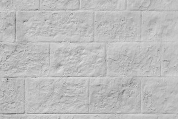 White Brick Cement wall Surface Texture Background - 140593904