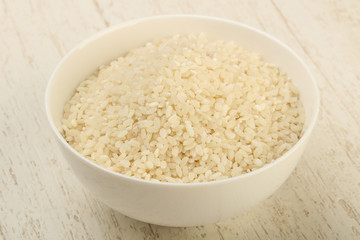 Raw rice heap