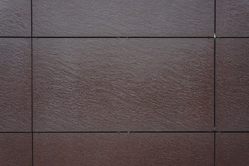 Brown wall facing panels texture.
