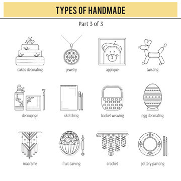 Types of handmade set