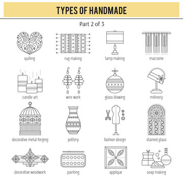 Types of handmade set