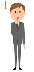 ビジネスマン　びっくり