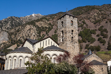 Fototapeta premium Romanic church in Andorra la Vella