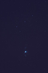 Milky way stars on a dark cosmos sky. 