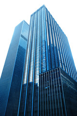 Fototapeta na wymiar Modern glass skyscrapers