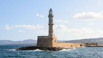 Fototapeta na wymiar Chania Lighthouse