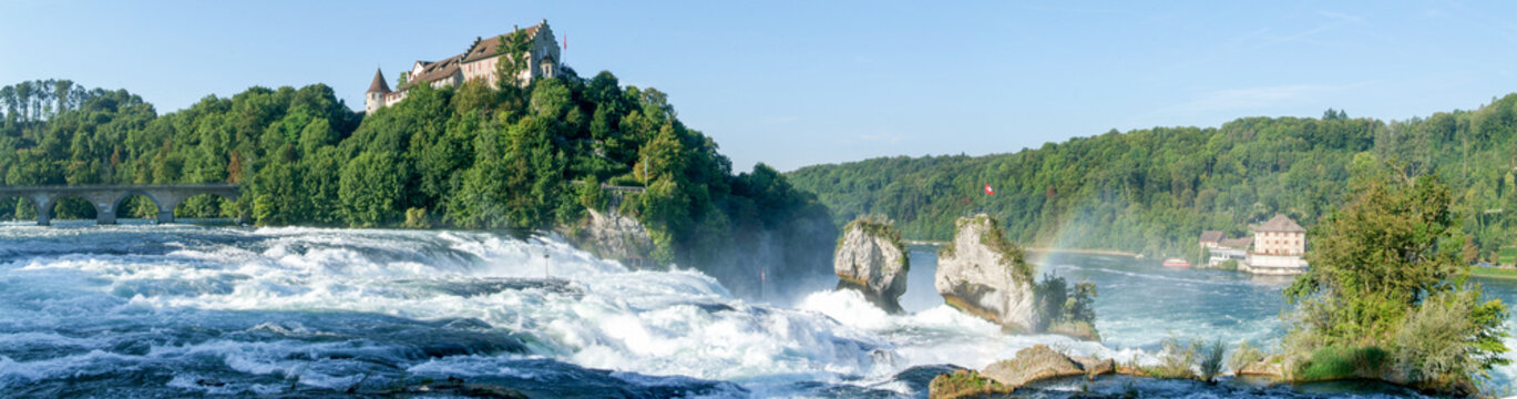 Fototapeta The Rhine waterfalls at Neuhausen