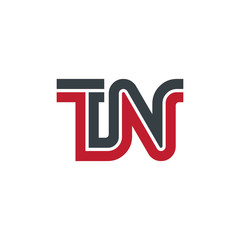 Initial Letter TN Linked Design Logo