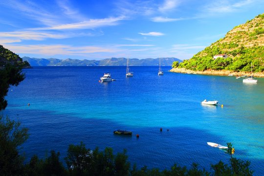 Fototapeta Paradise bay on Peljesac peninsula in Croatia
