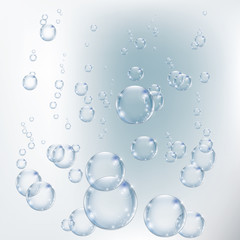 
Vector background with bubbles