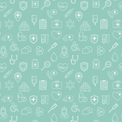 Medical vector pattern for your website, business cards, brochures.