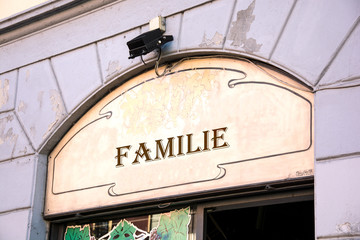 Schild 214 - Familie