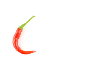 fresh thai chili pepper isolated on a white background food background texture