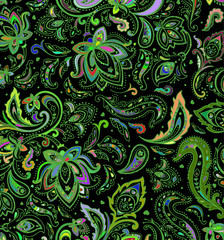 Abstract colored background from a variety of patterns.Vector