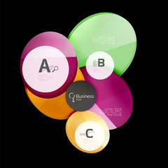 Geometrical abstract infographics banner template