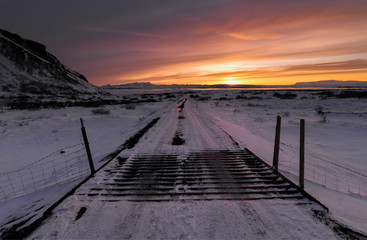 Frozen trail to nowhere