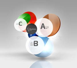 Glass circles banner