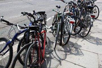 Fototapeta na wymiar Row of bikes