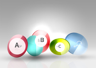 Glass circles banner