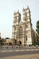 Fototapeta na wymiar Westminster Abbey and Blue Sky