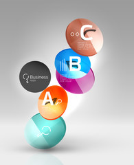 Glass circles banner