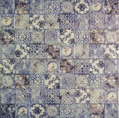 Mosaic geometry, abstract pattern, ceramic tile