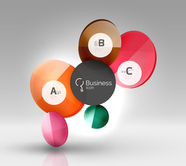 Vector circle infographics