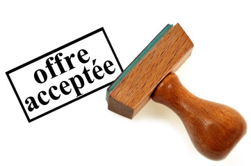 Tampon offre acceptée 