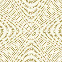 Fototapeta na wymiar Geometric modern vector round golden pattern. Fine ornament with dotted elements. Geometric abstract pattern