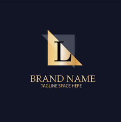 Obraz premium L Letter Logo Design.Sign.Symbol.Typography
