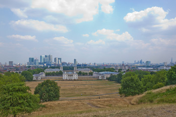 Fototapeta na wymiar View of Old Royal Naval College, Greenwich, London