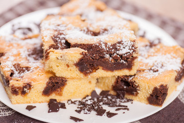 Versunkener Schokoladenkuchen