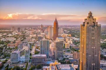 Schilderijen op glas Skyline of Atlanta city © f11photo