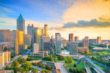 Fototapete Zentralamerika Skyline der Stadt Atlanta