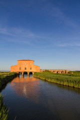 Fototapeta premium Casa Rossa Ximenes in Tuscany, Italy
