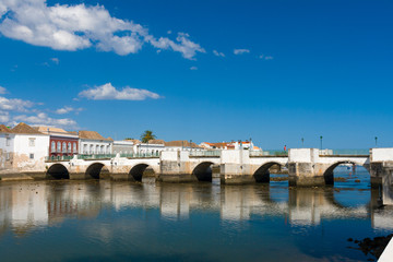 Fototapeta na wymiar Roman bridge in Tavira, Algarve