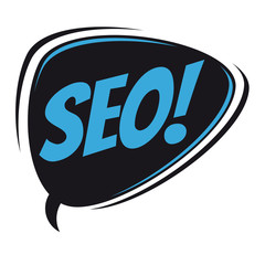 seo retro speech balloon