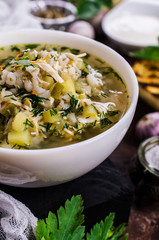 Thick meat soup